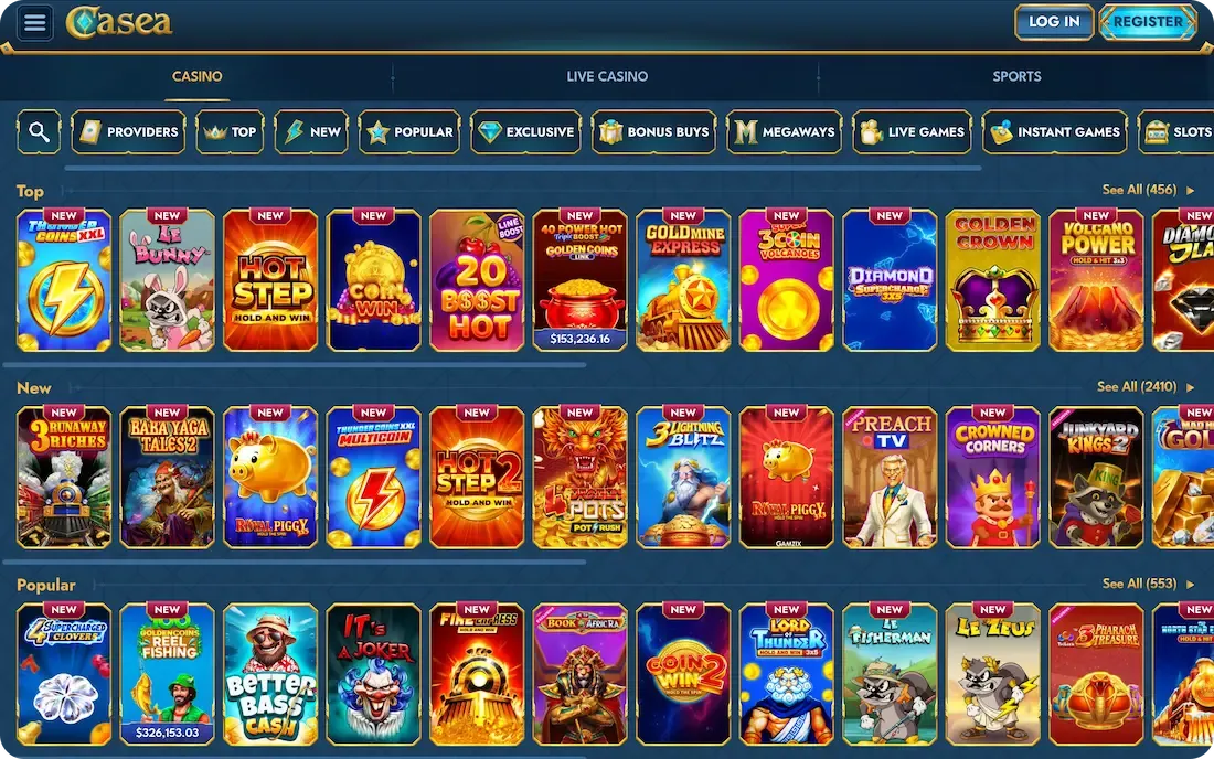 casea casino games